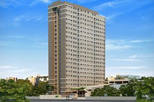 Obra no empreendimento Villa vita, com sistema de pressuriza&ccedil;&atilde;o de escadas